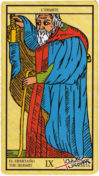 Tarot – L’Hermite – Numéro 9