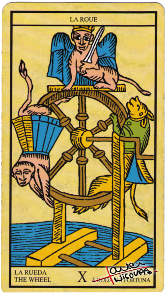 Tarot – La roue de la fortune – Numéro 10